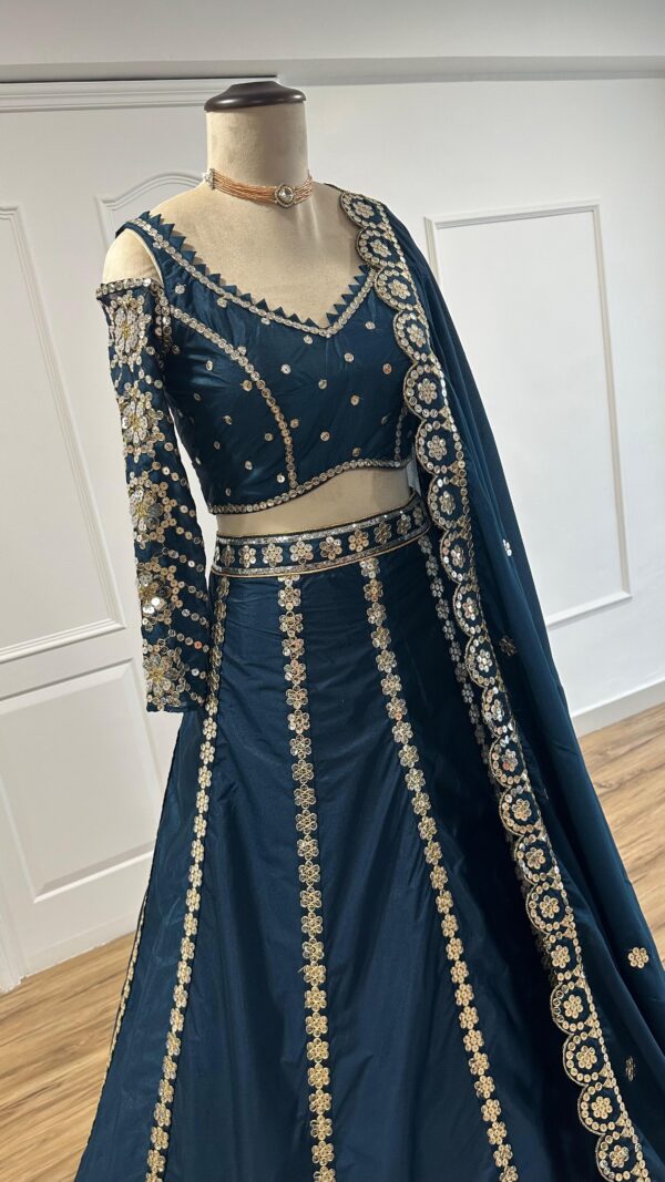 Blue-Lehenga Choli - Image 2