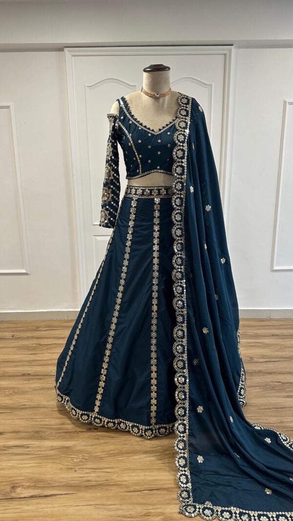 Blue-Lehenga Choli - Image 3